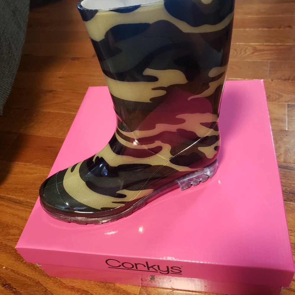 Corkys camo rain boots NIB Size 7,8,9 And 10 - Picture 4 of 7